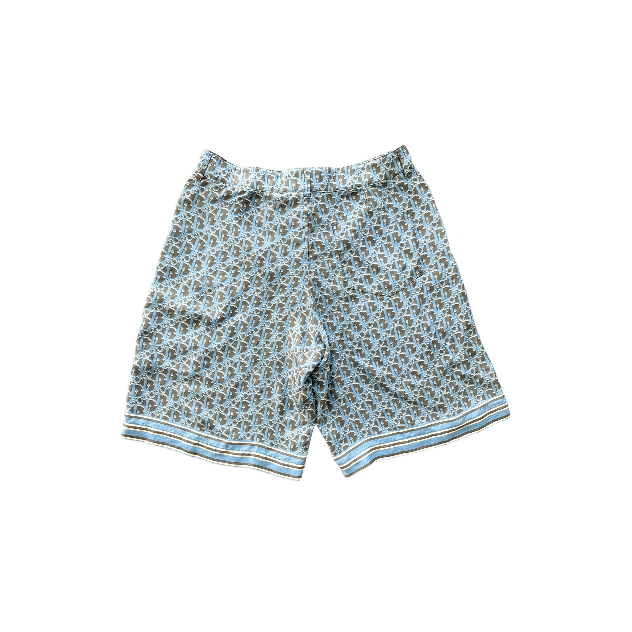Dior Black & Blue Oblique Bermuda Shorts - Morely TrendsDior Type here:)