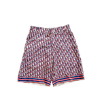 Dior Blue & Red Pixel Oblique Bermuda Silk Shorts - Morely TrendsDior Type here:)