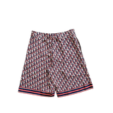 Dior Blue & Red Pixel Oblique Bermuda Silk Shorts - Morely TrendsDior Type here:)