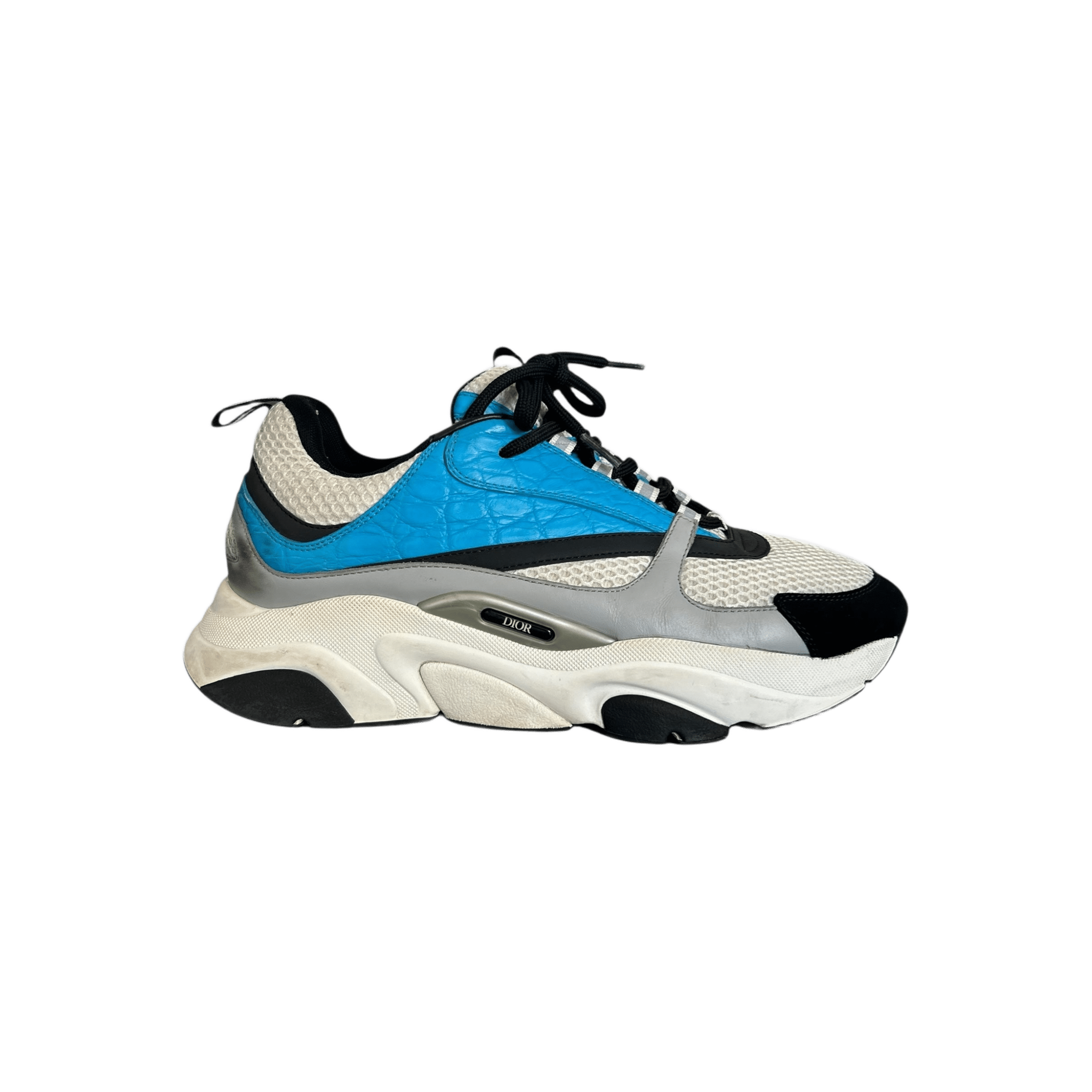 Dior Blue & White Crocodile B22 Sneakers - Morely TrendsDior Type here:)