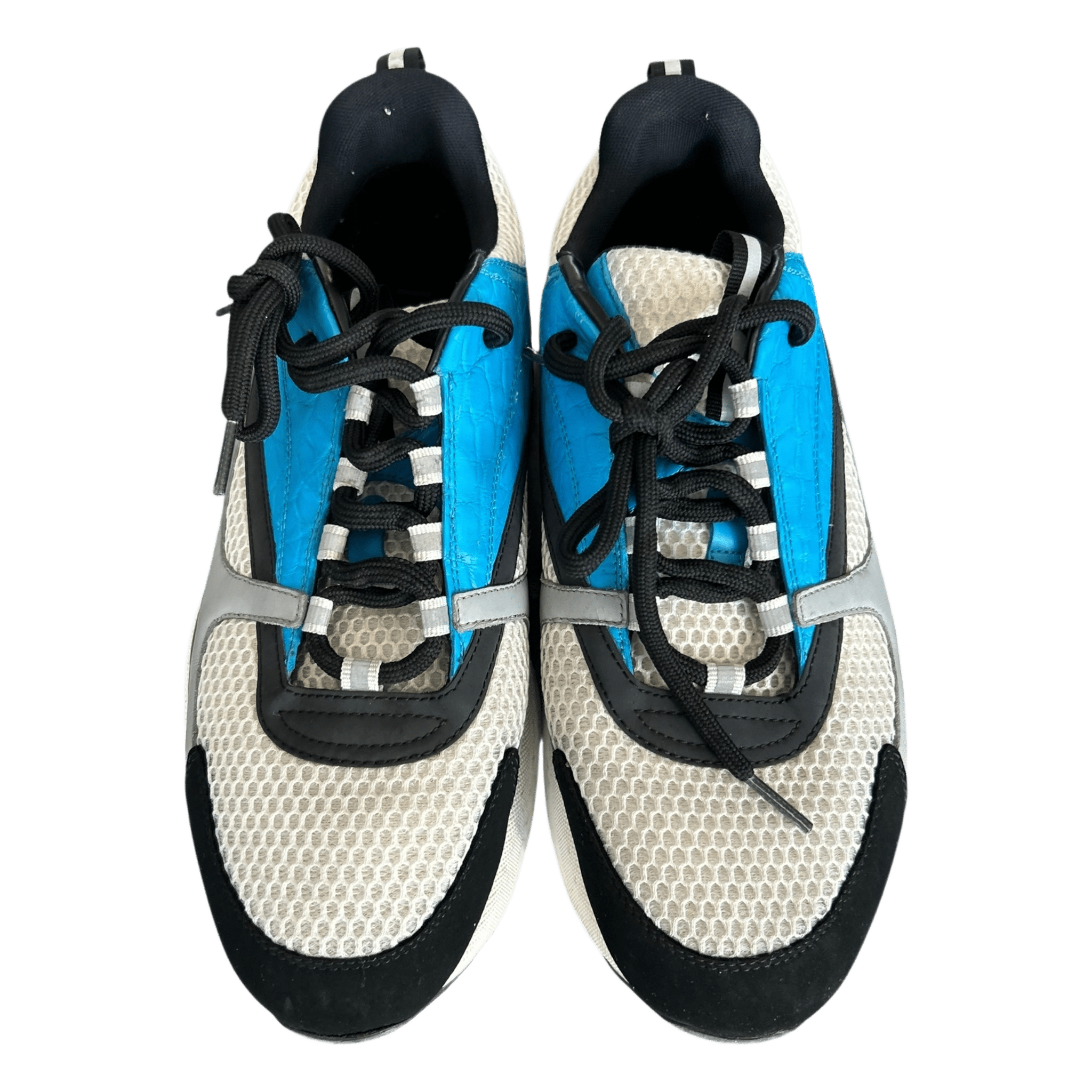 Dior Blue & White Crocodile B22 Sneakers - Morely TrendsDior Type here:)