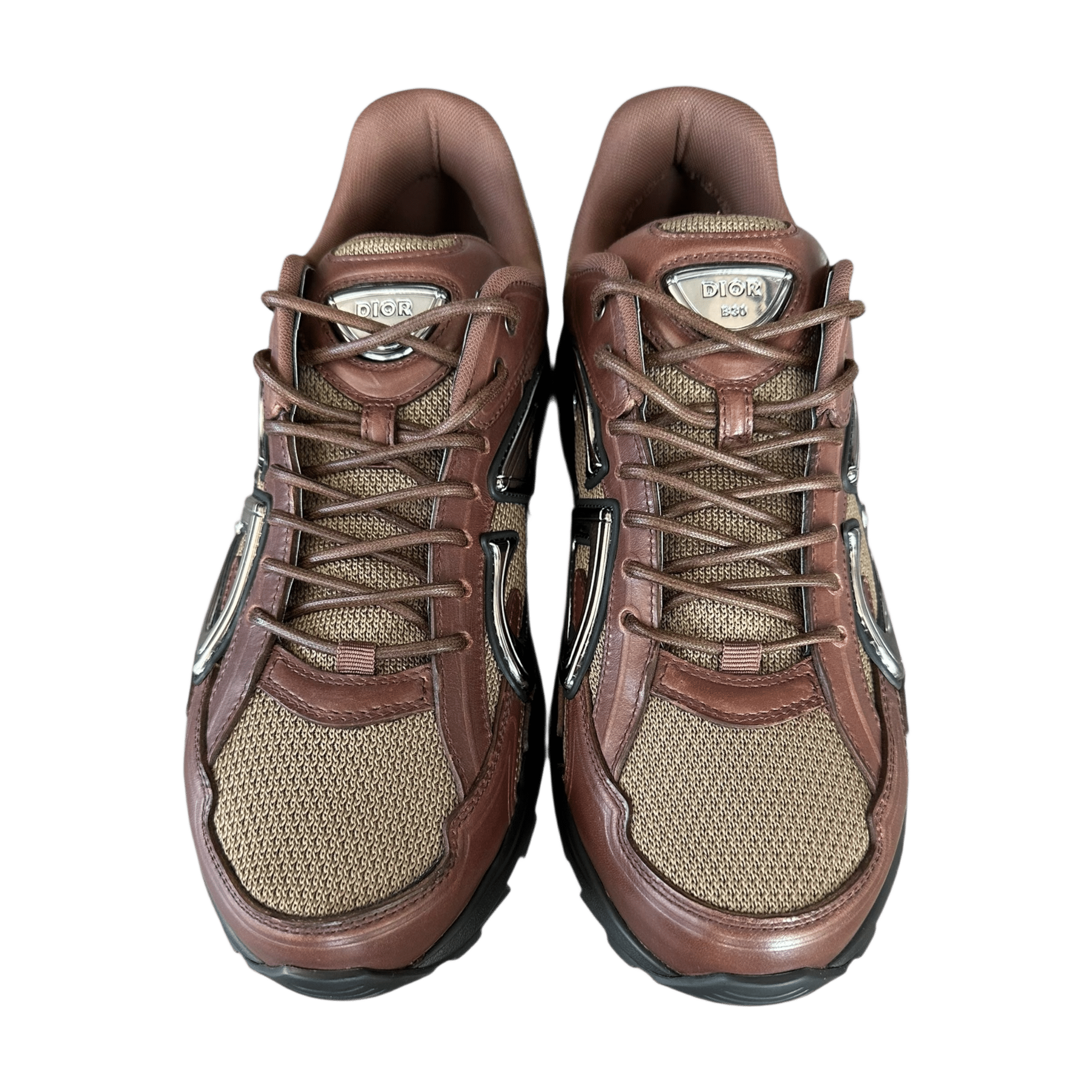 Dior Brown & Black Leather B30 Sneakers - Morely TrendsDior Type here:)