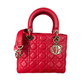 Dior Cherry Red Medium Lady Dior Bag - Morely TrendsDior Type here:)
