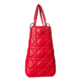 Dior Cherry Red Medium Lady Dior Bag - Morely TrendsDior Type here:)
