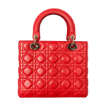 Dior Cherry Red Medium Lady Dior Bag - Morely TrendsDior Type here:)
