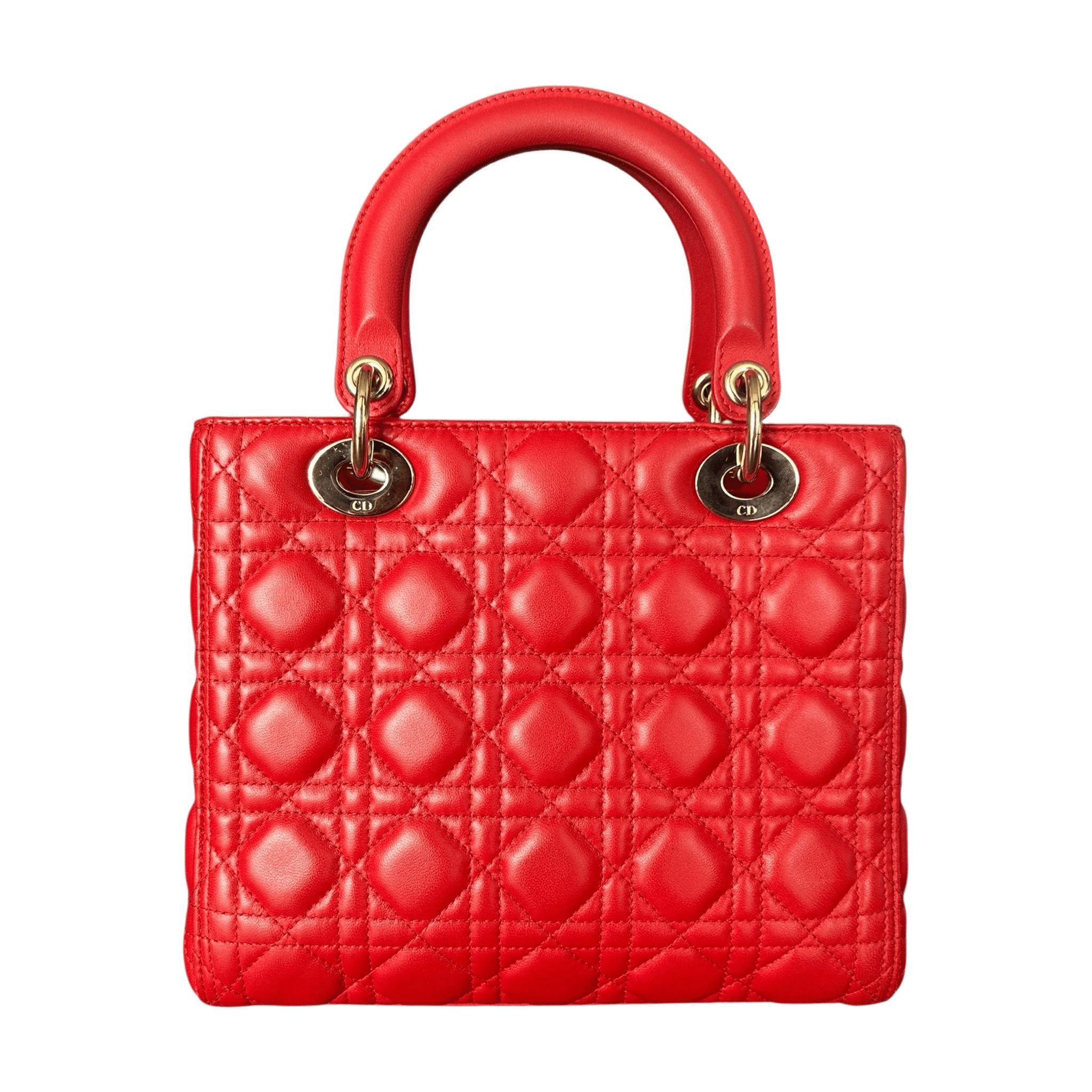Dior Cherry Red Medium Lady Dior Bag - Morely TrendsDior Type here:)