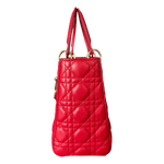 Dior Cherry Red Medium Lady Dior Bag - Morely TrendsDior Type here:)