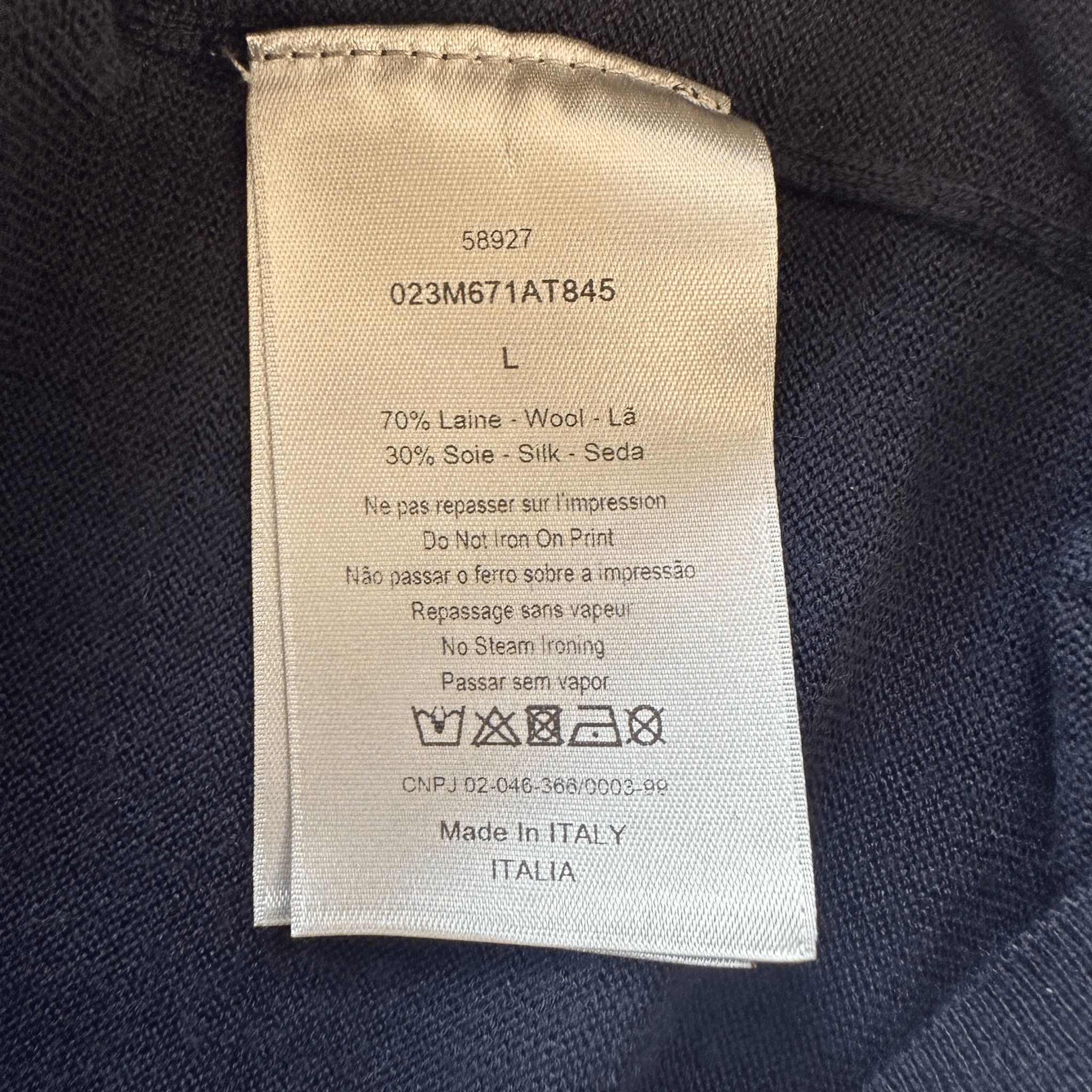 Dior Daniel Arsham Navy Wool Knit Sweater - Morely TrendsDior Type here:)
