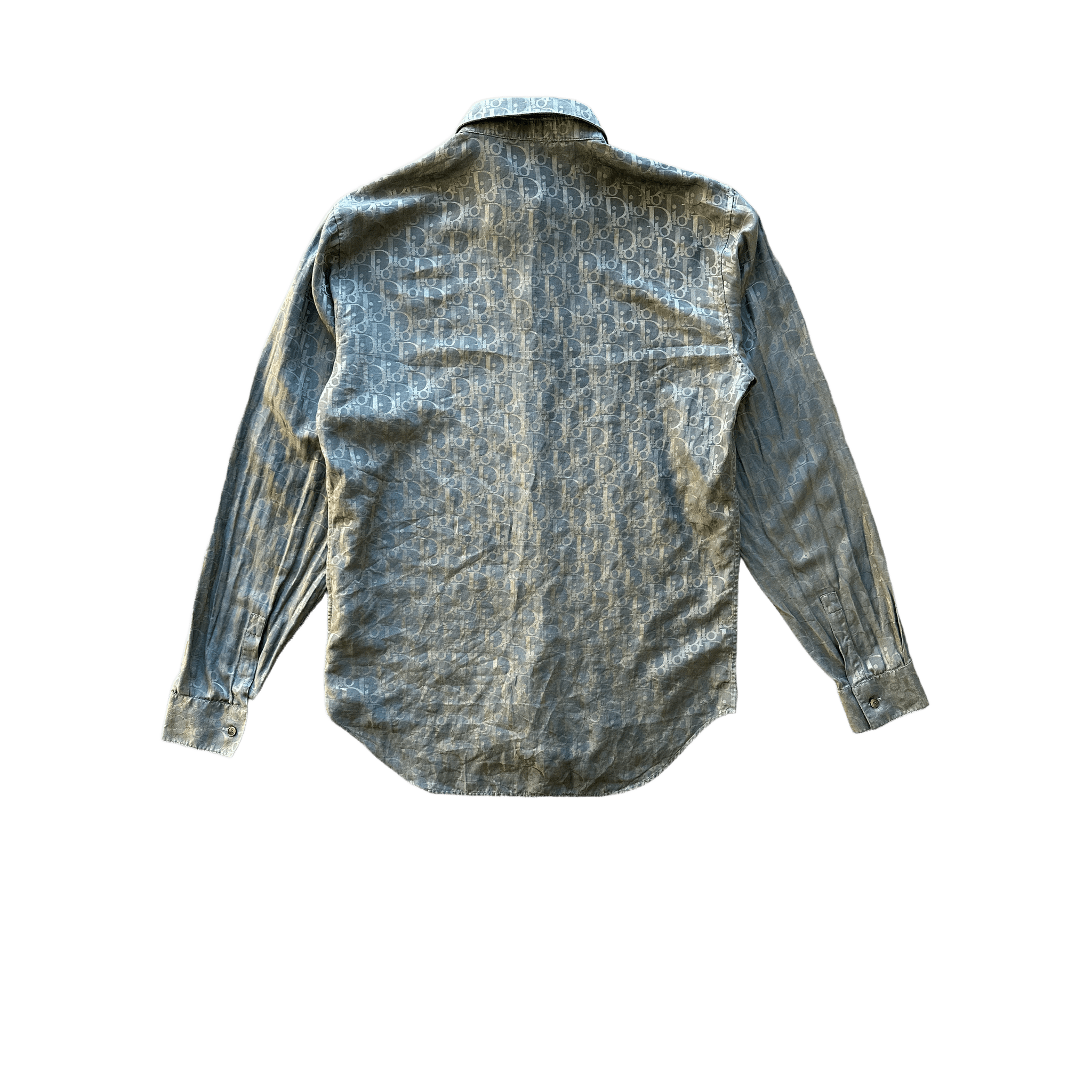 Dior Grey Oblique Silk Blend Button Up Shirt - Morely TrendsDior Type here:)