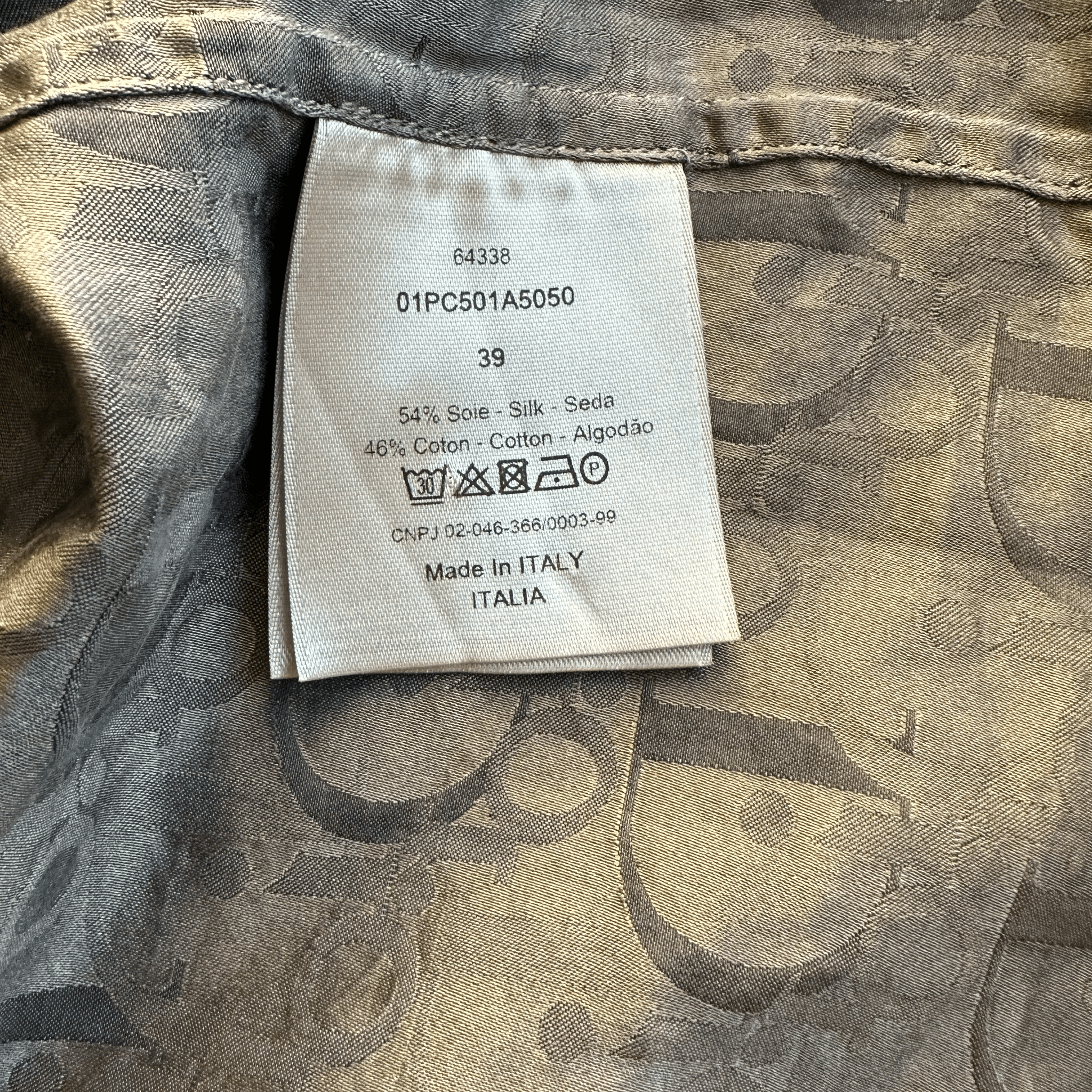Dior Grey Oblique Silk Blend Button Up Shirt - Morely TrendsDior Type here:)