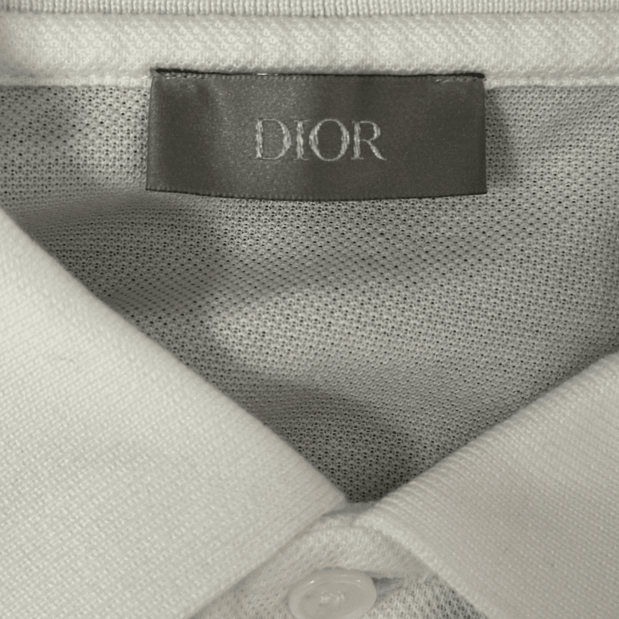 Dior Judy Blame White & Black Pin Embroidered Logo Polo T-Shirt - Morely TrendsDior Type here:)