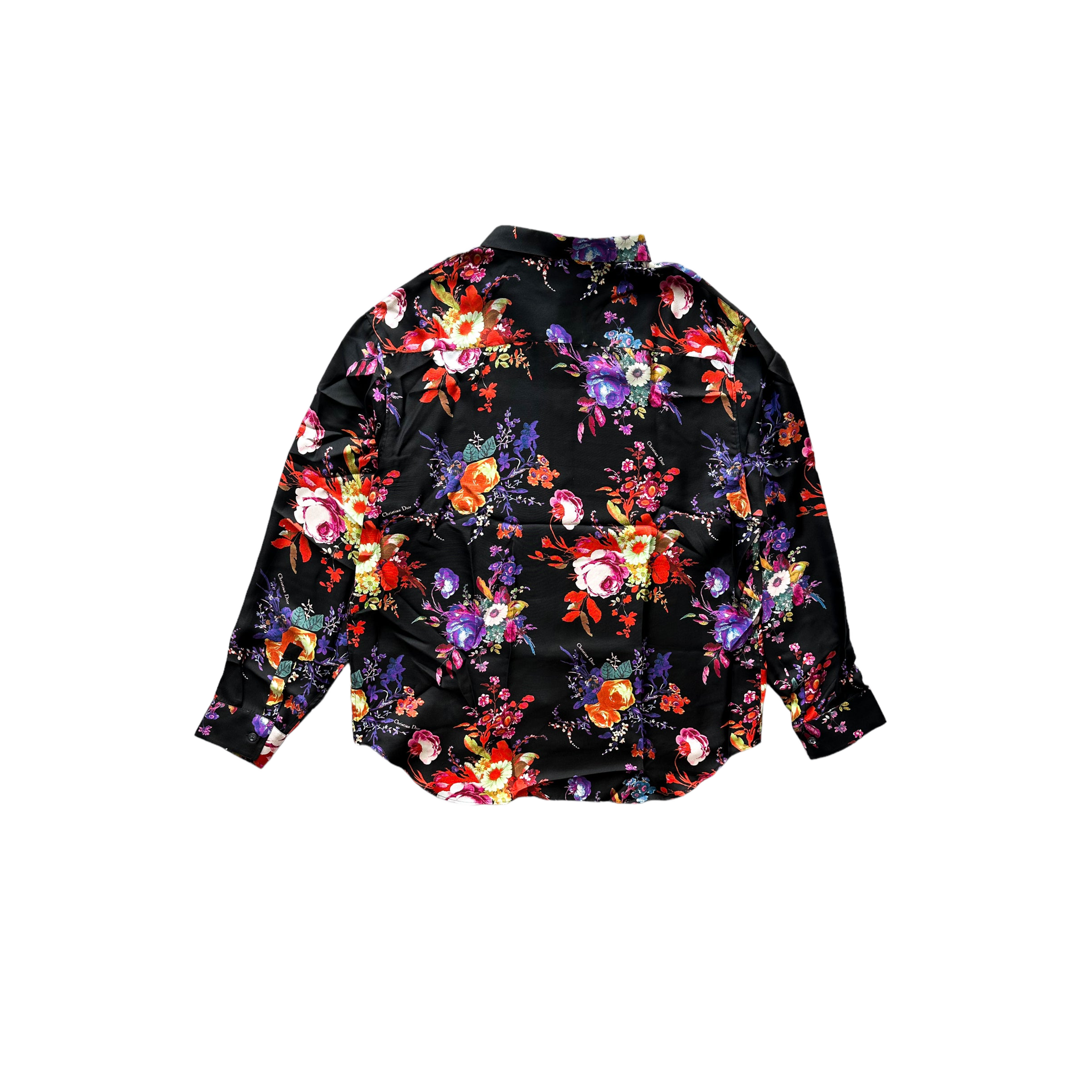 Dior Kaws Floral Print Silk Button Up Shirt - Morely TrendsDior Type here:)