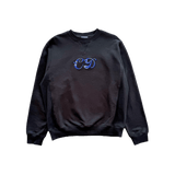 Dior Kenny Scharf Black & Blue Embroidered Logo Sweater - Morely TrendsDior Type here:)