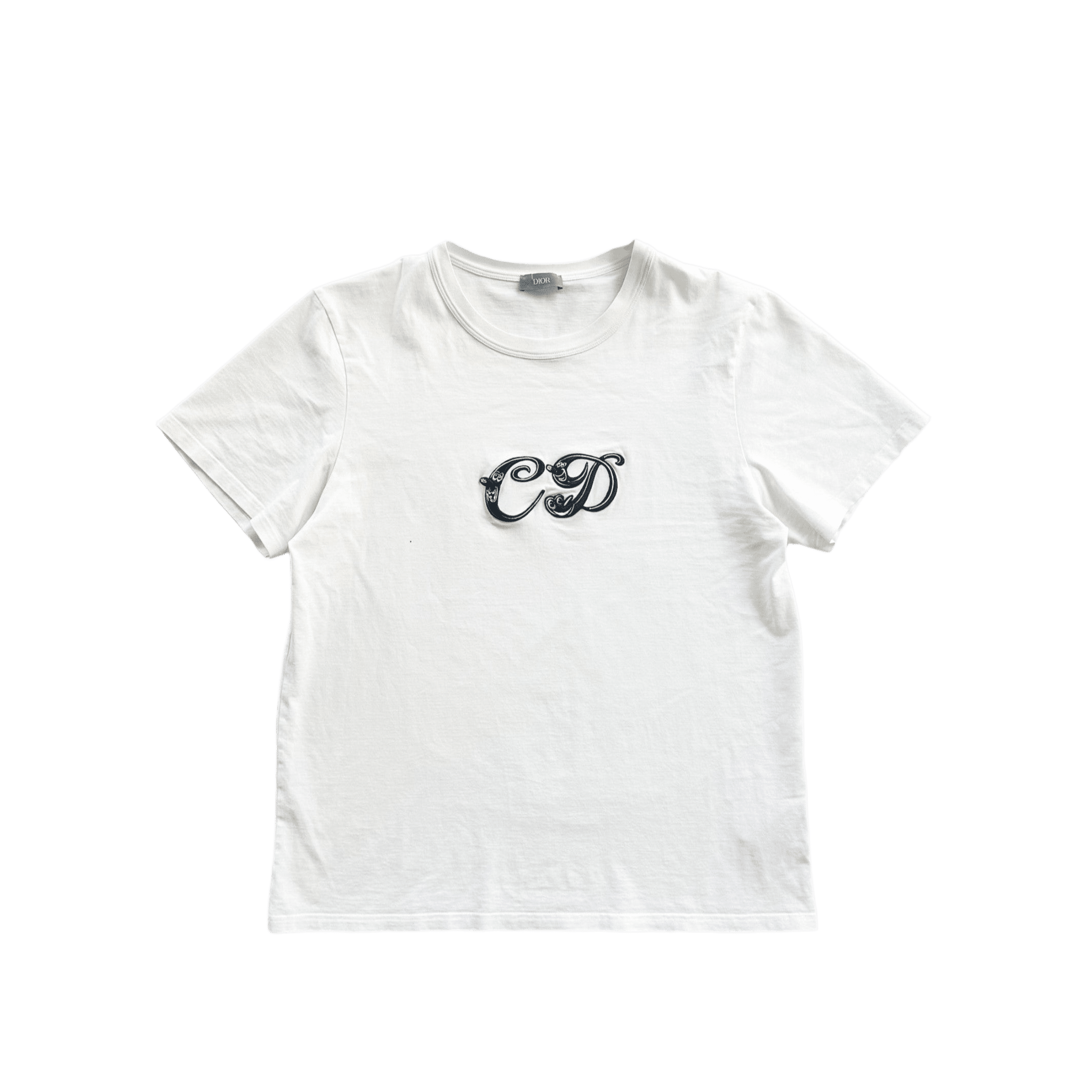 Dior Kenny Scharf White & Black Logo T-Shirt - Morely TrendsDior Type here:)