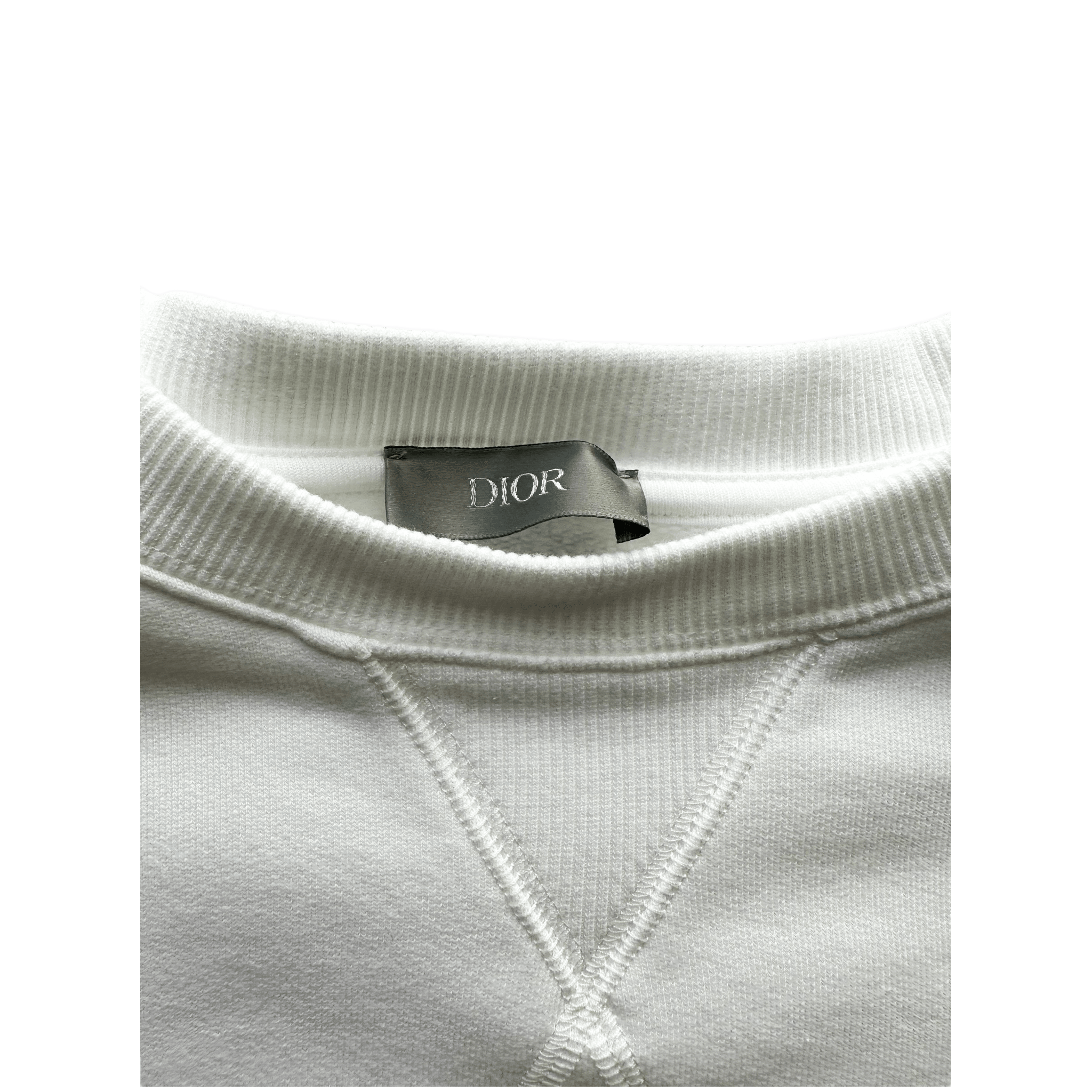 Dior Kenny Scharf White Embroidered Logo Sweater - Morely TrendsDior Type here:)
