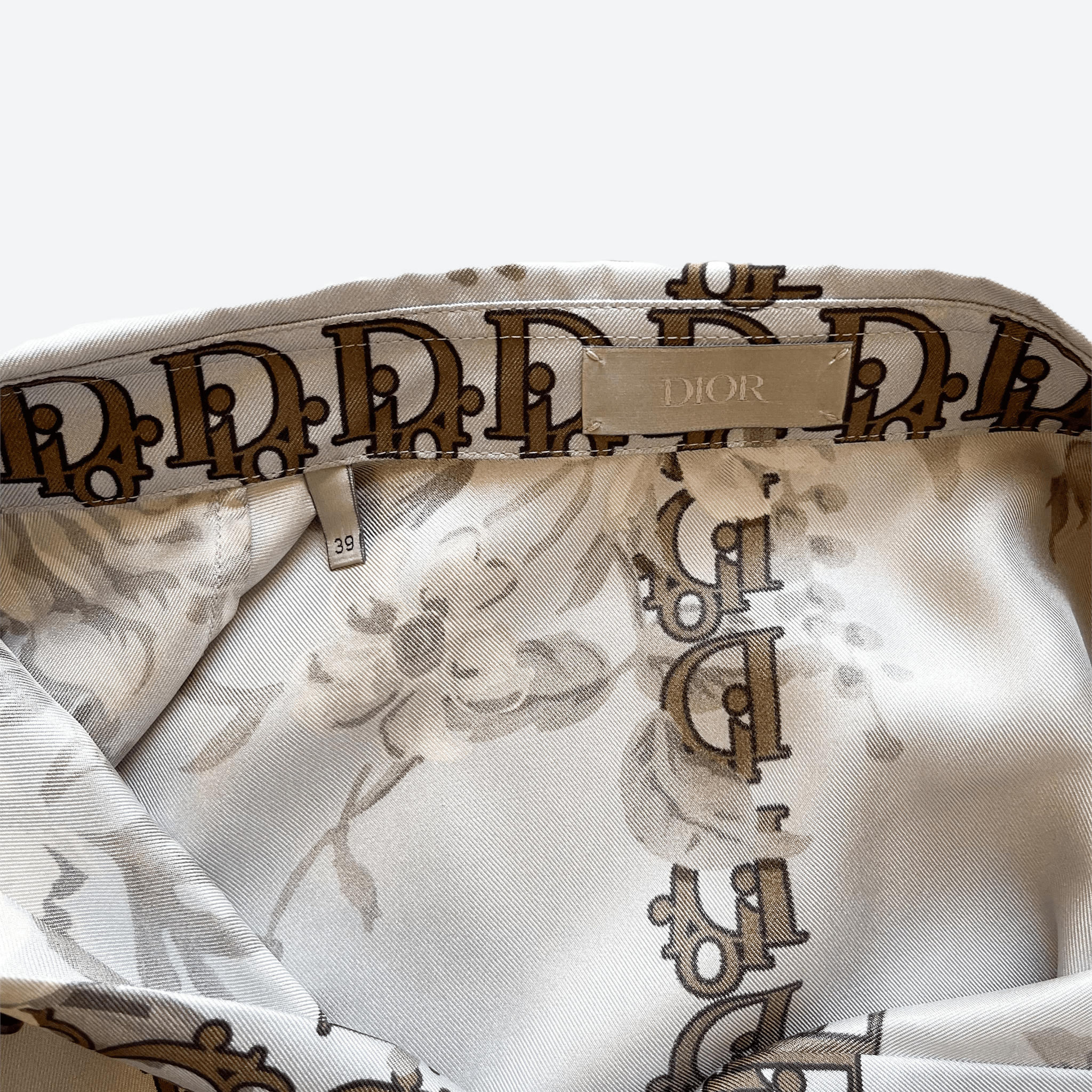 Dior Oblique Blue Floral Silk Button Up Shirt - Morely TrendsDior Type here:)