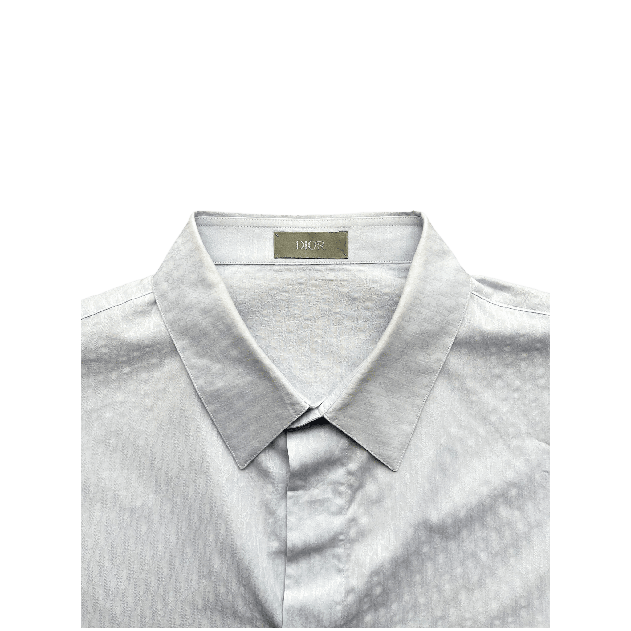 Dior Oblique Light Blue Button Up Shirt - Morely TrendsDior Type here:)