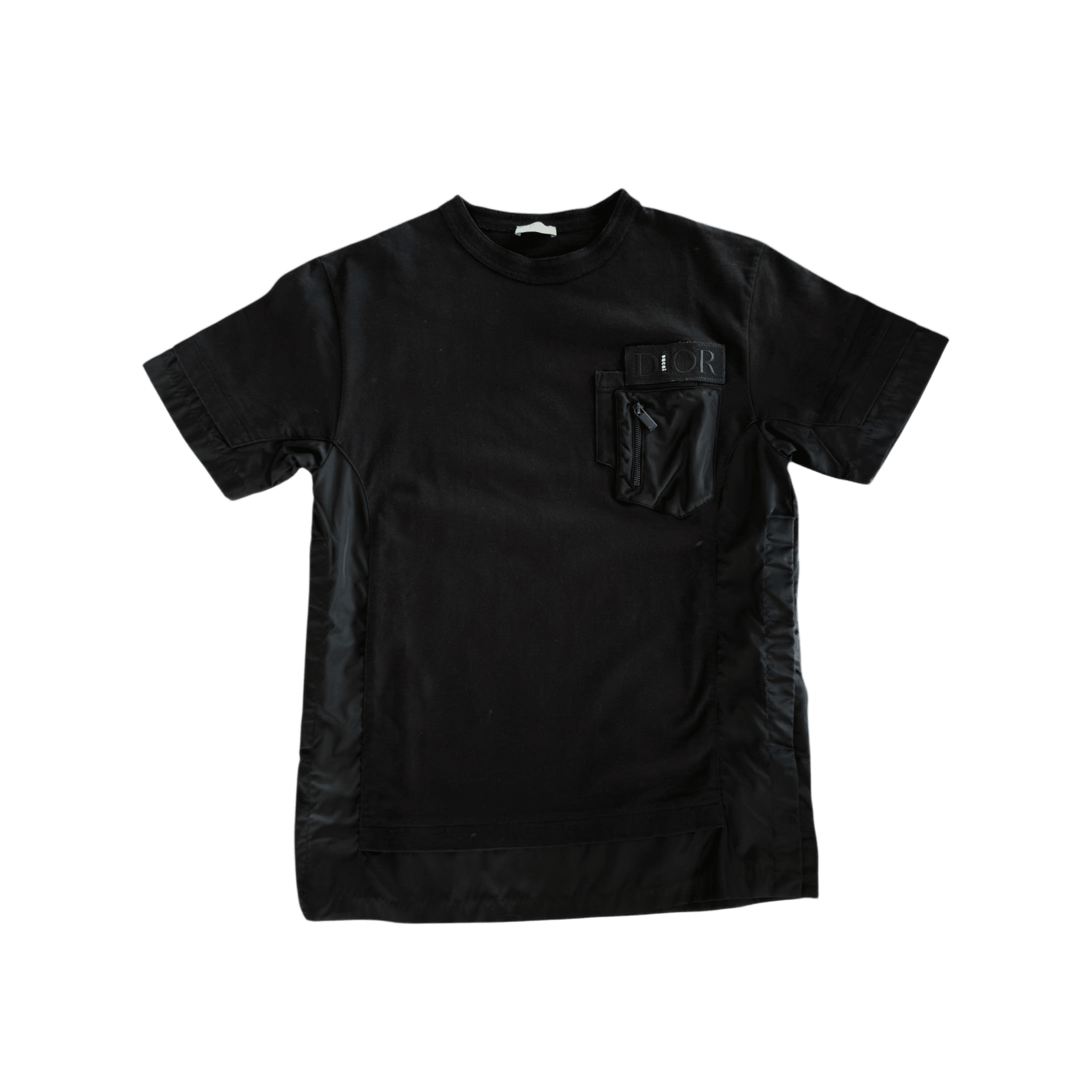 Dior Sacai Black Cotton & Nylon Embroidered Patch T-Shirt - Morely TrendsDior Type here:)