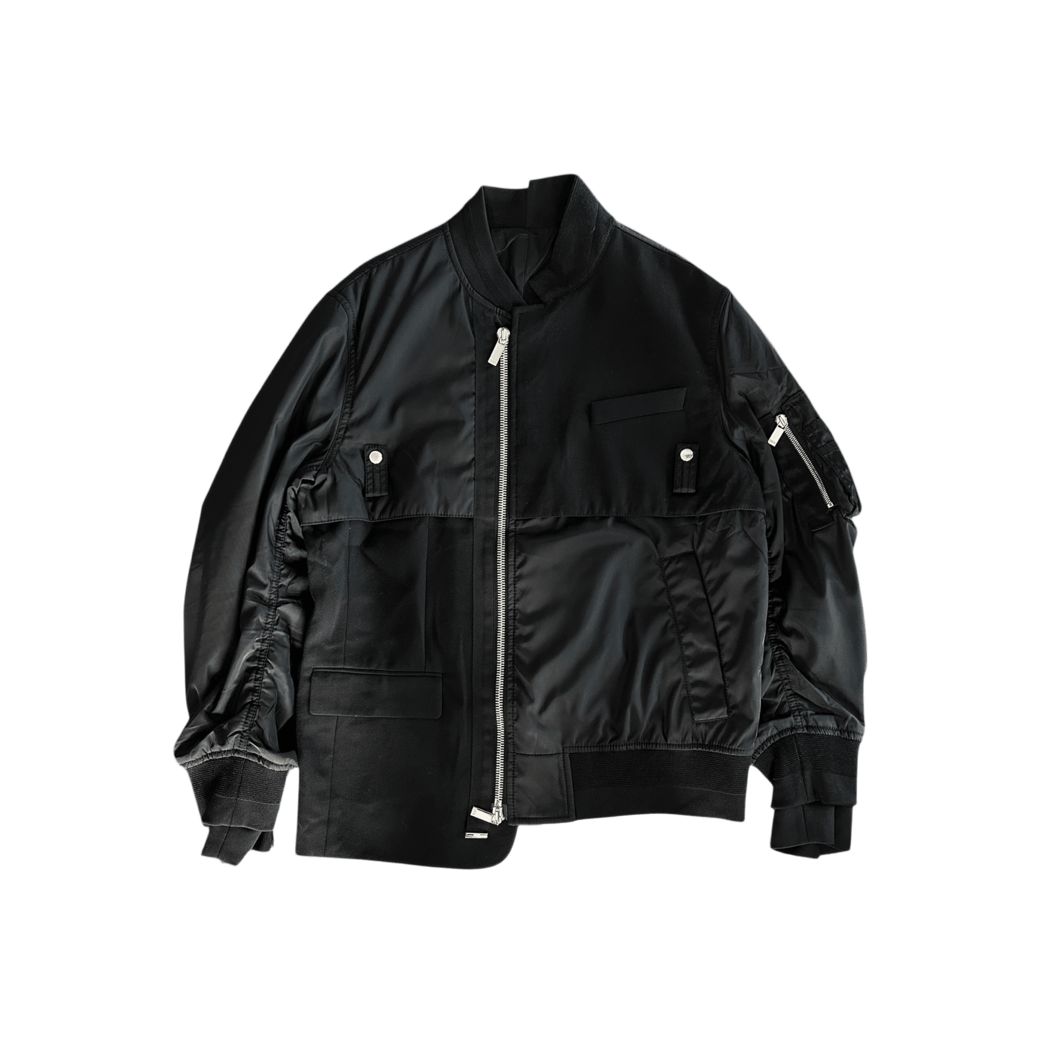 Dior Sacai Black Hybrid Blazer Bomber Jacket - Morely TrendsDior Type here:)