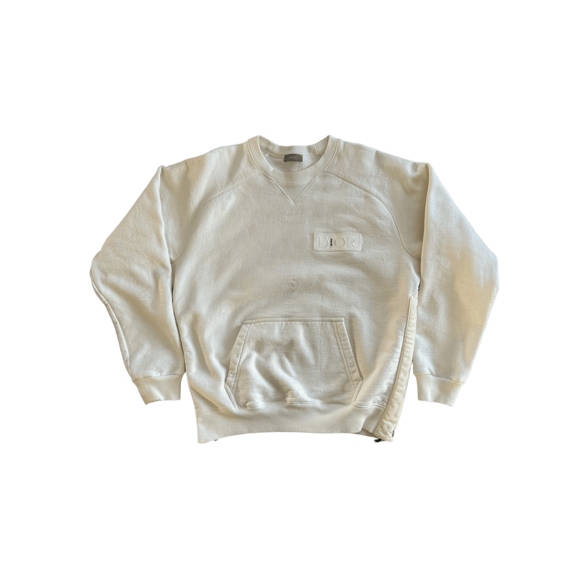Dior sacai スウェット Dior Sacai White Embroidered Patch Sweater – Morely Trends