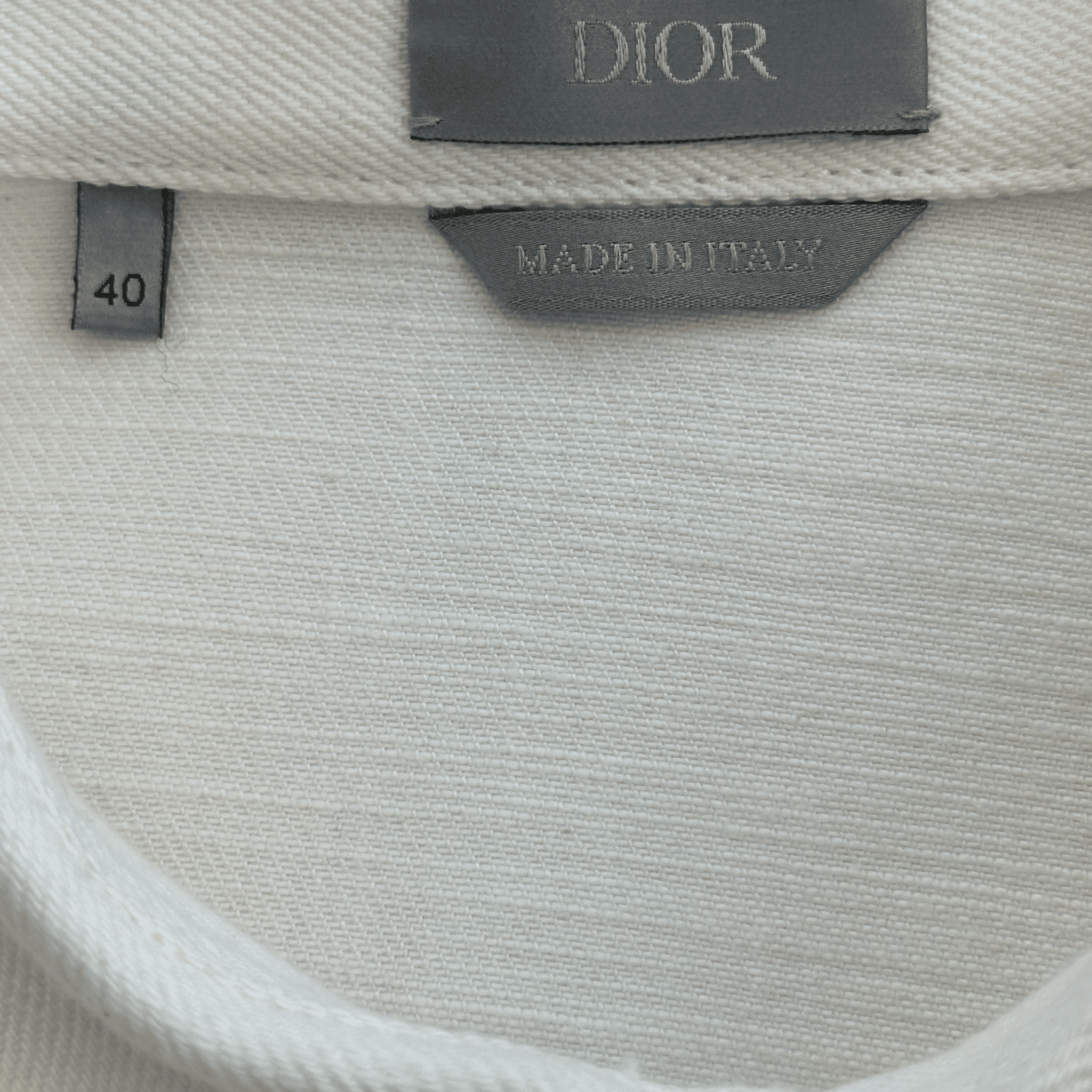 Dior Stussy Cream & Red Ox Logo Denim Button Up Shirt - Morely TrendsDior Type here:)