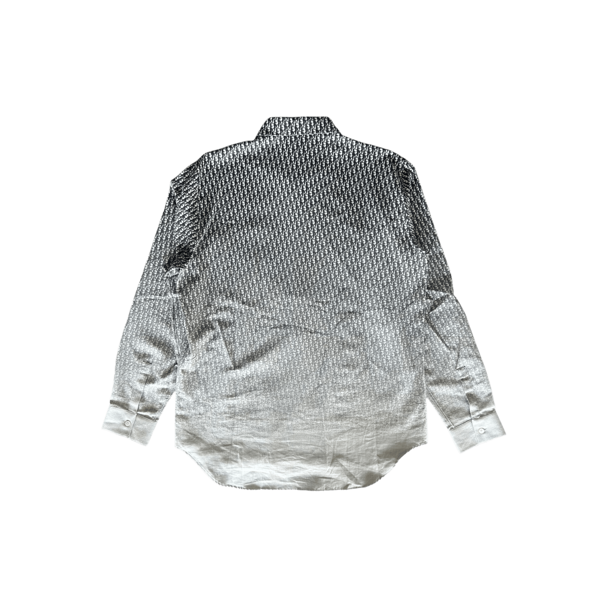Dior White & Black Oblique Gradient Button Up Shirt - Morely TrendsDior Type here:)