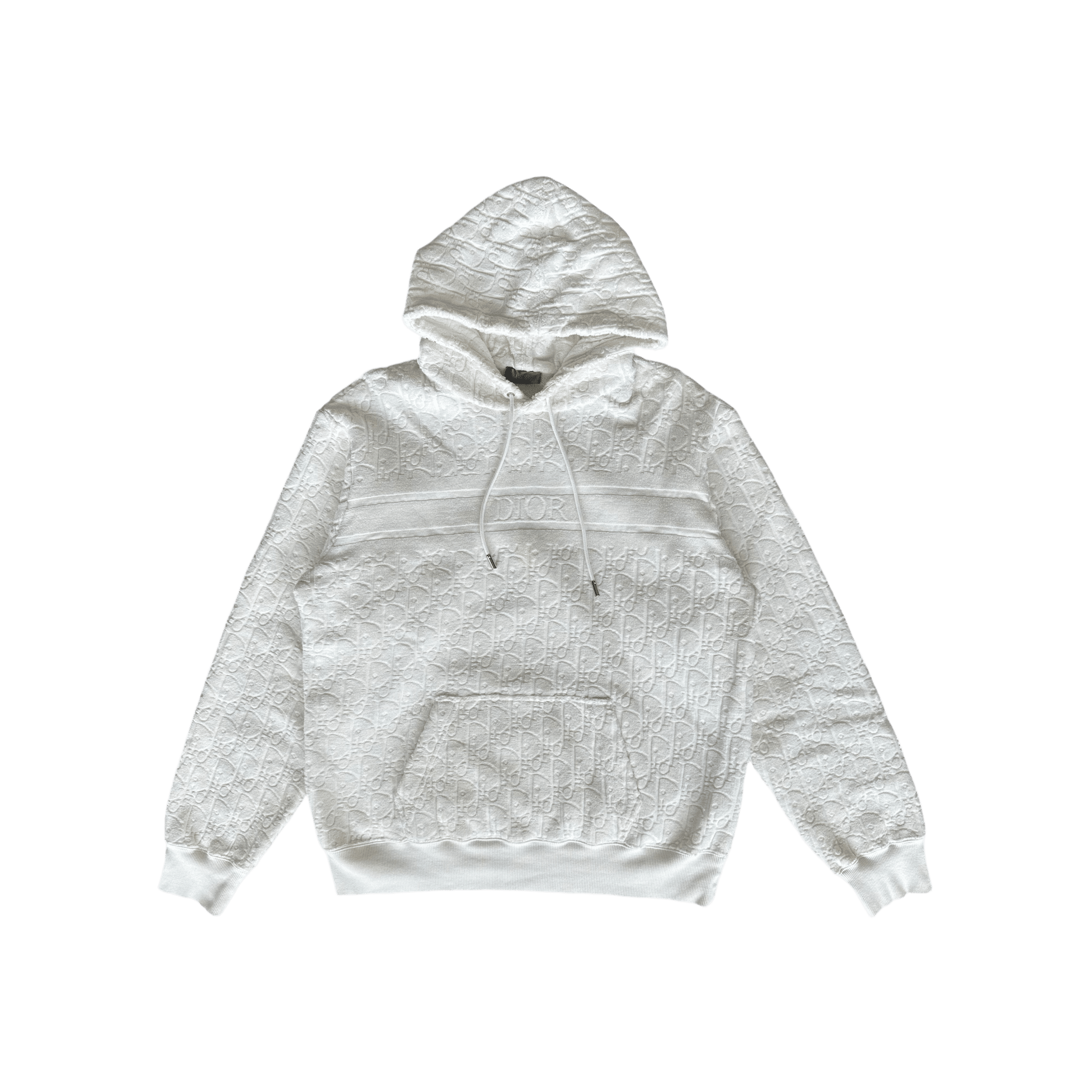 Dior White Oblique Towel Hoodie - Morely TrendsDior Type here:)