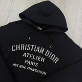Christian Dior Men’s Black Pullover Hoodie - Medium