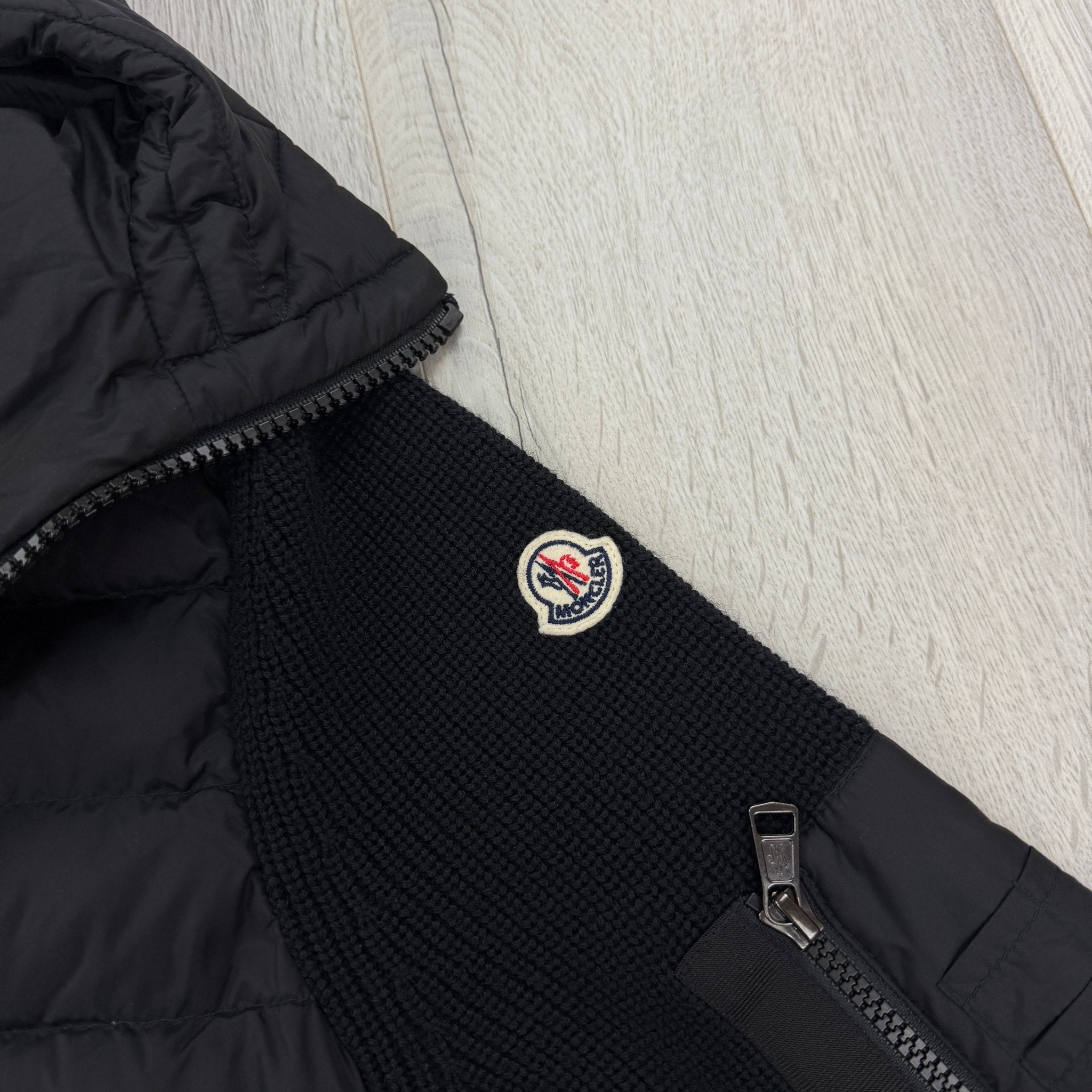 Moncler Men’s Black Maglia Tricot Cardigan - XL Slim - Morely TrendsMoncler Type here:)