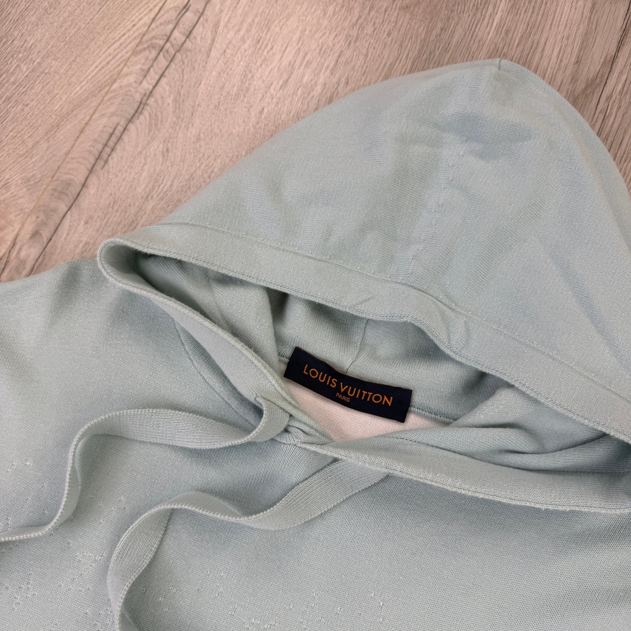 Louis Vuitton Men’s Baby Blue Monogram Gradient Pullover Hoodie - Medium - Morely TrendsLouis Vuitton Type here:)