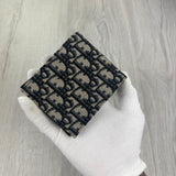 Dior Men’s Jacquard Oblique Bifold Wallet