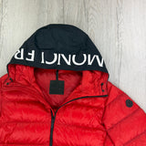 Moncler Men’s Provins Red Zip-up Down Jacket - Size 5