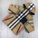 Burberry Men’s Vintage Check Reversible Windbreaker Jacket - Large