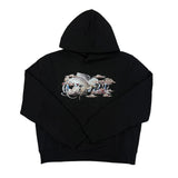 Amiri Men’s Pegasus Script Logo Black Pullover Hoodie