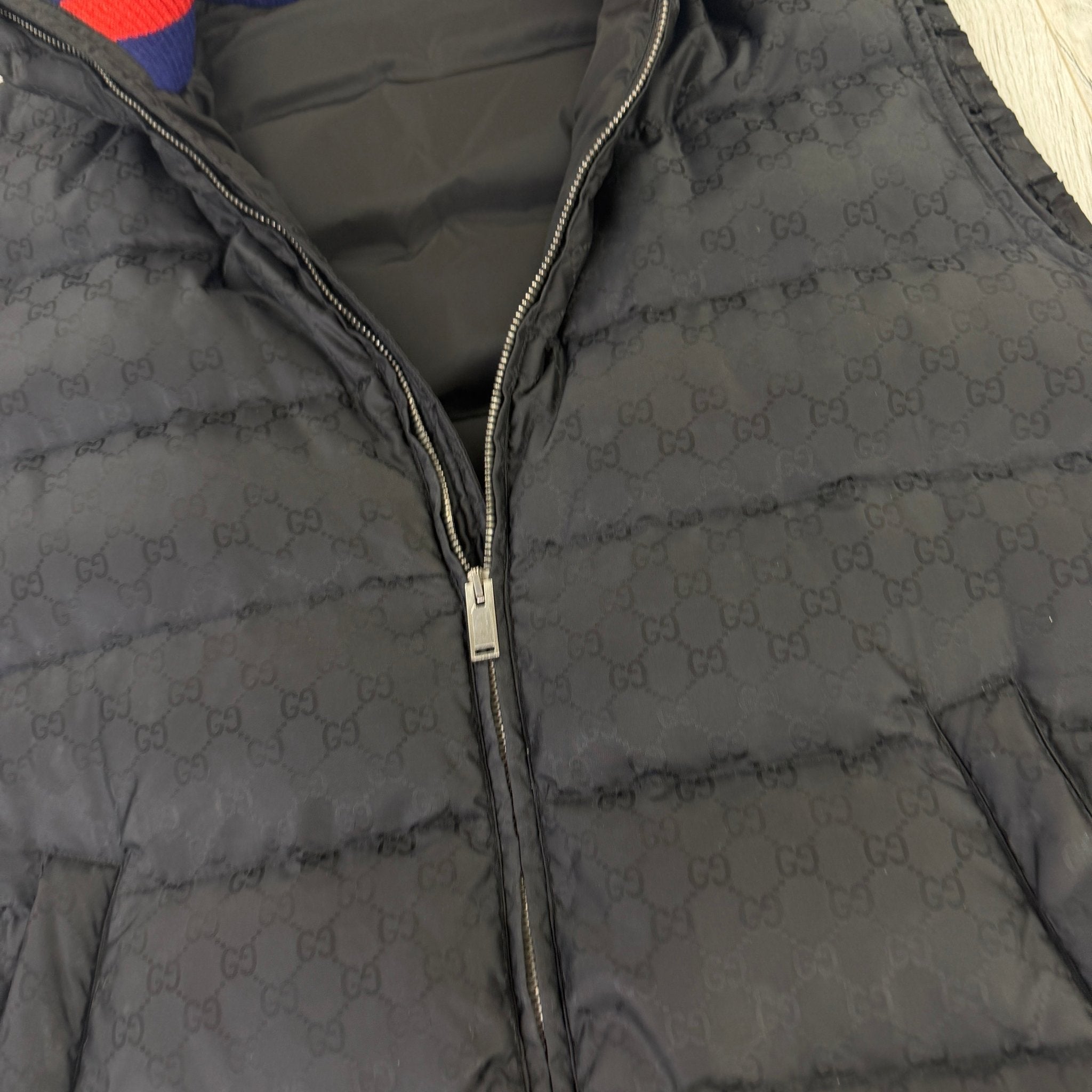 Gucci Men’s Balck Zip-up Monogrammed GG Body-warmer - 50 (Medium) - Morely TrendsGucci Type here:)