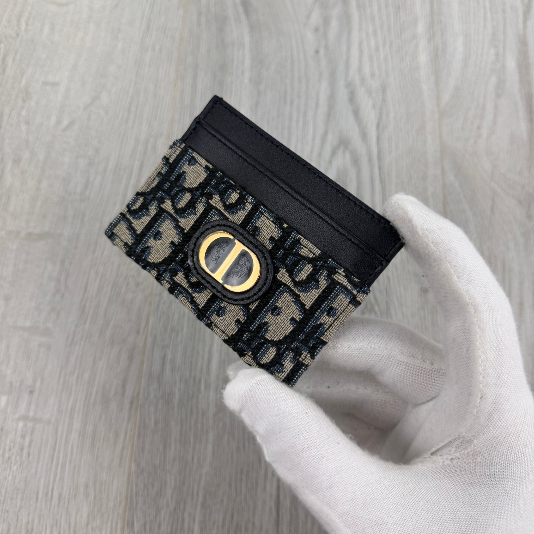 Dior Jacquard Oblique Card Holder Gold CD - Morely TrendsDior Type here:)