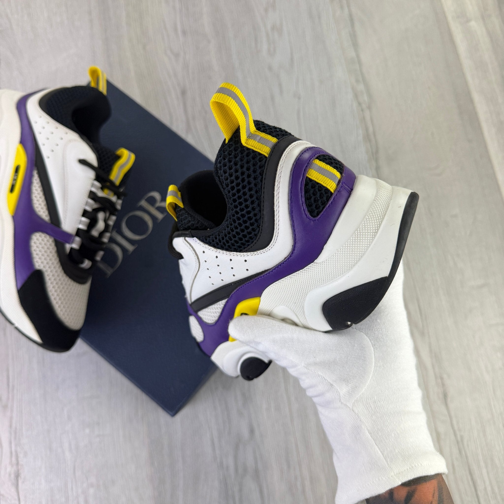 Dior B22 Men’s Purple Yellow White Runners - 42 (Fit Uk 7.5) - Morely TrendsDior Type here:)