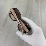 Prada Women’s Opaque Gradient Dark Brown Lenses Sunglasses