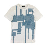 Fendi Men’s White & Blue T-shirt - XS - Morely TrendsFendi Type here:)