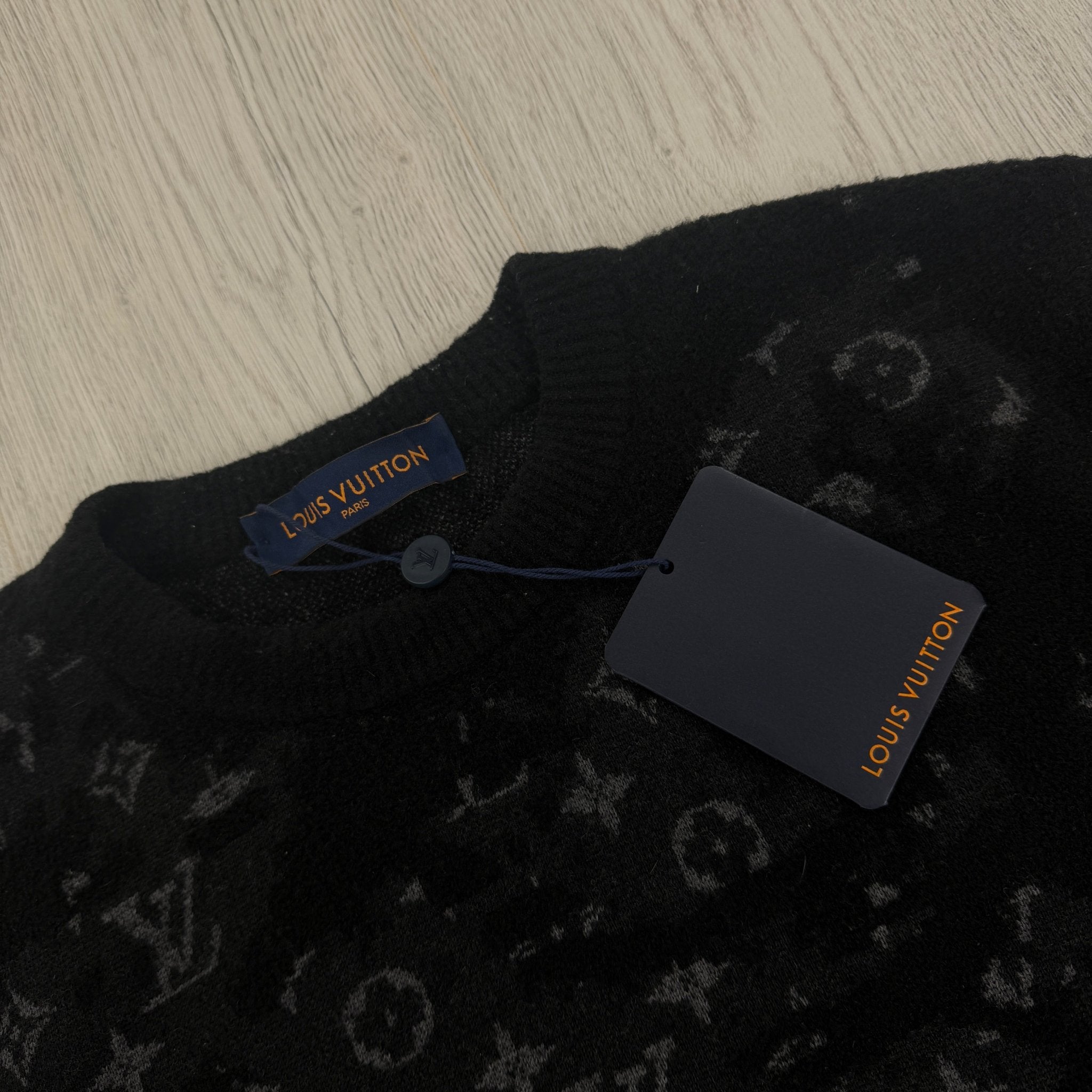 Louis Vuitton Men’s Distressed Monogram Crewneck Jumper - Medium - Morely TrendsLouis Vuitton Type here:)