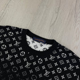 Louis Vuitton Men’s Black Gradient Crewneck Jumper - XL