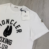 Moncler Men’s ‘Boxing Club’ White T-shirt - Large