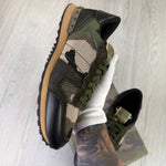 Valentino Men’s Khaki Camo Mesh Rockrunner Trainers - Uk 7 - Morely TrendsValentino Type here:)