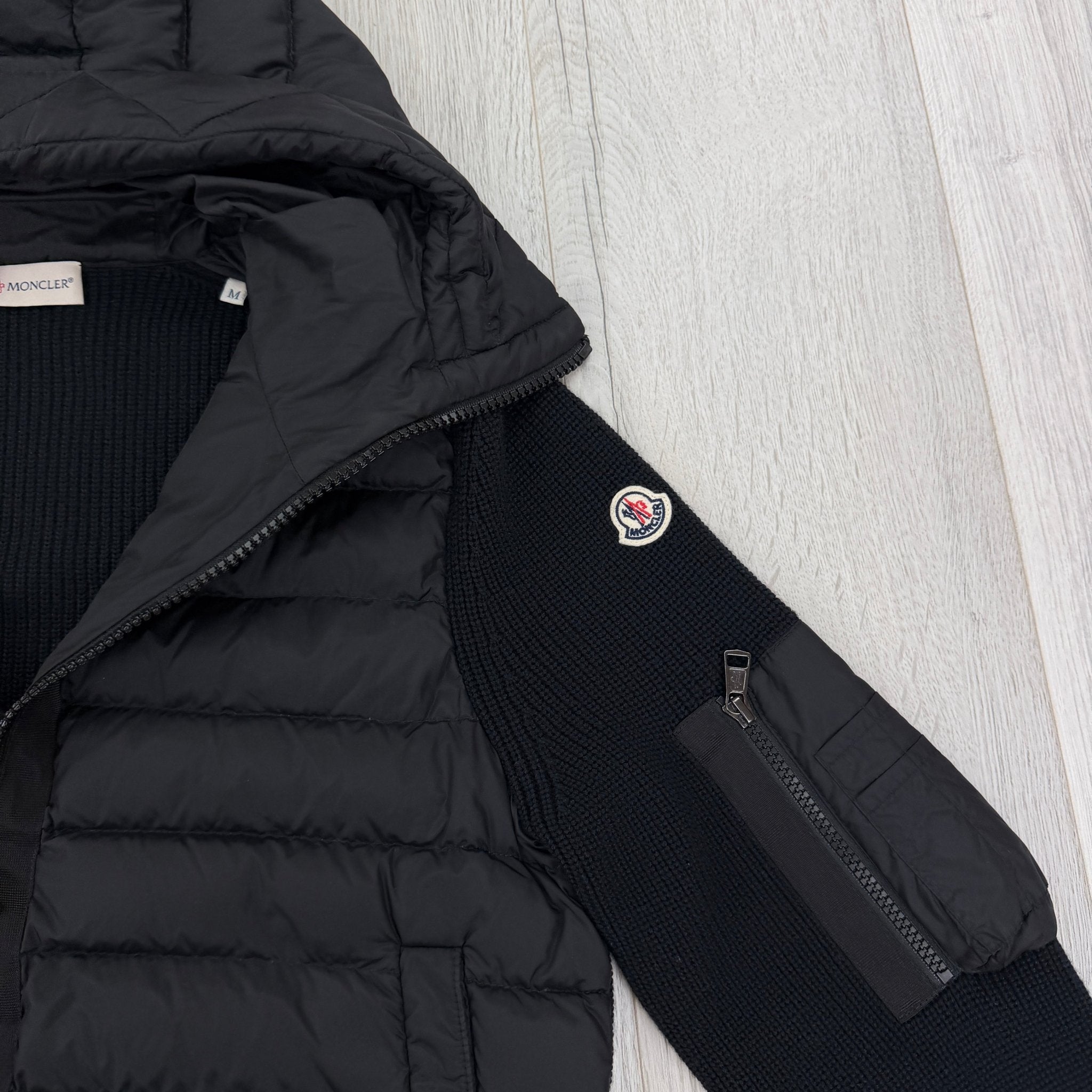 Moncler Men’s Black Maglia Tricot Cardigan - XL Slim - Morely TrendsMoncler Type here:)