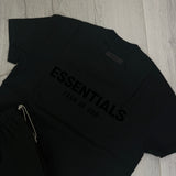 Essentials Men’s Black T-shirt & Short Set