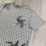Dior Men’s Grey Oblique Daniel Arsham T-shirt - Morely TrendsDior Type here:)