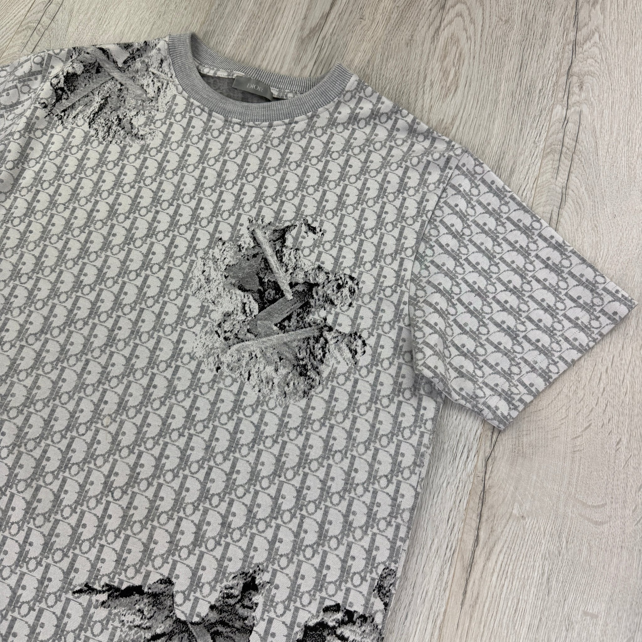 Dior Men’s Grey Oblique Daniel Arsham T-shirt - Morely TrendsDior Type here:)
