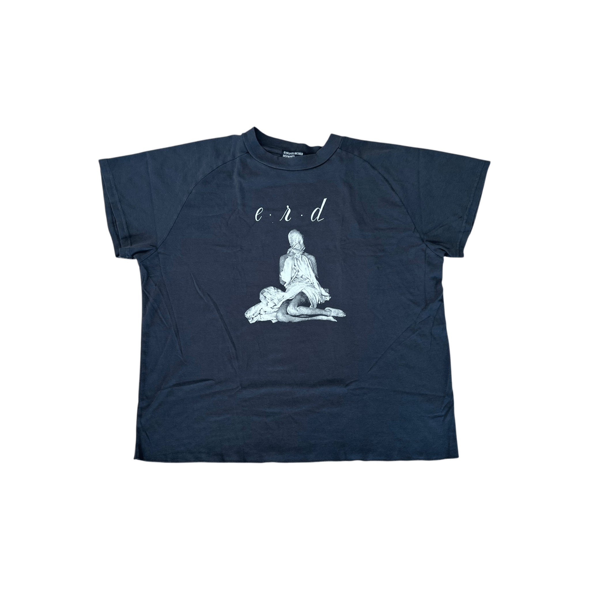 Enfants Riches Deprimes Faded Black & White Women In Sheet Graphic T-Shirt - Morely TrendsEnfants Riches Deprimes Type here:)