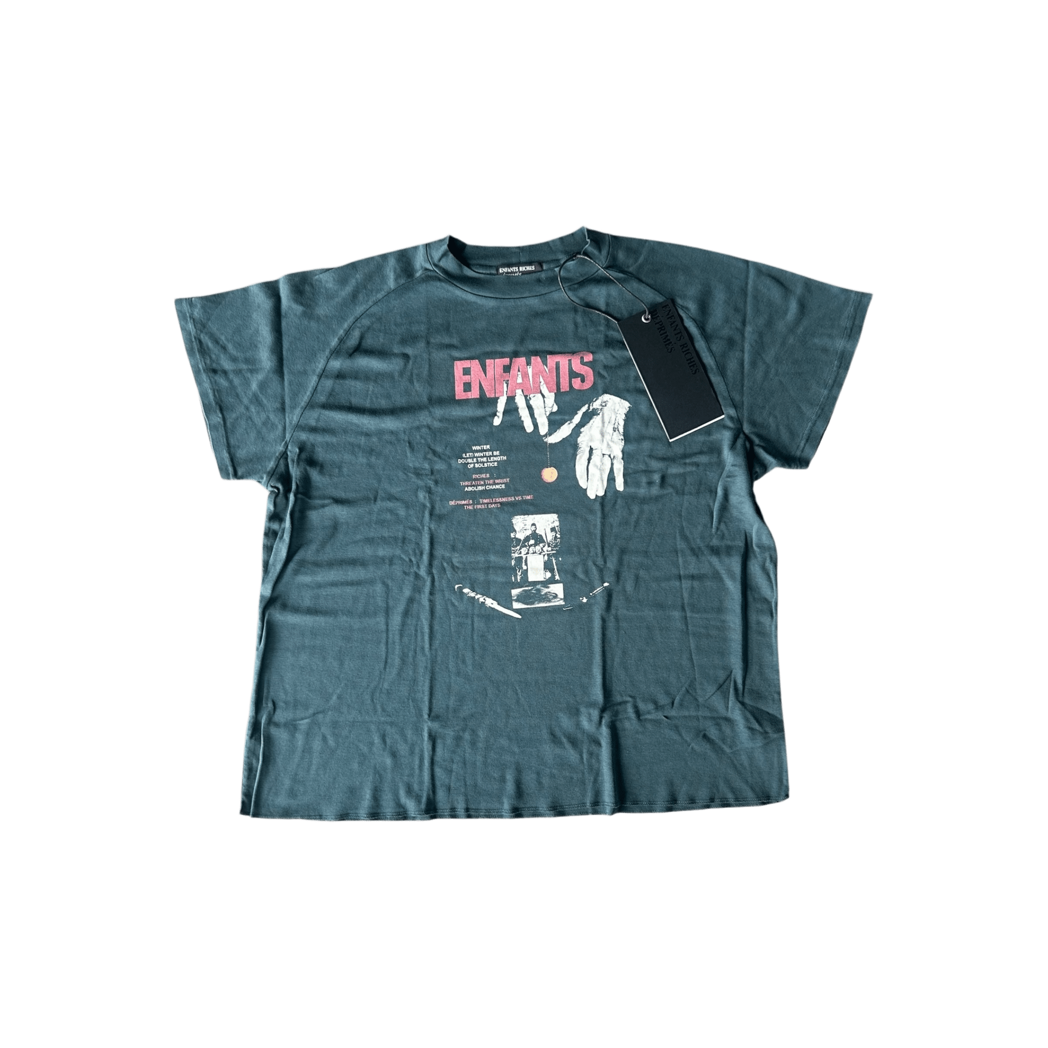 Enfants Riches Deprimes Green Double the Length of Solstice T-Shirt - Morely TrendsEnfants Riches Deprimes Type here:)