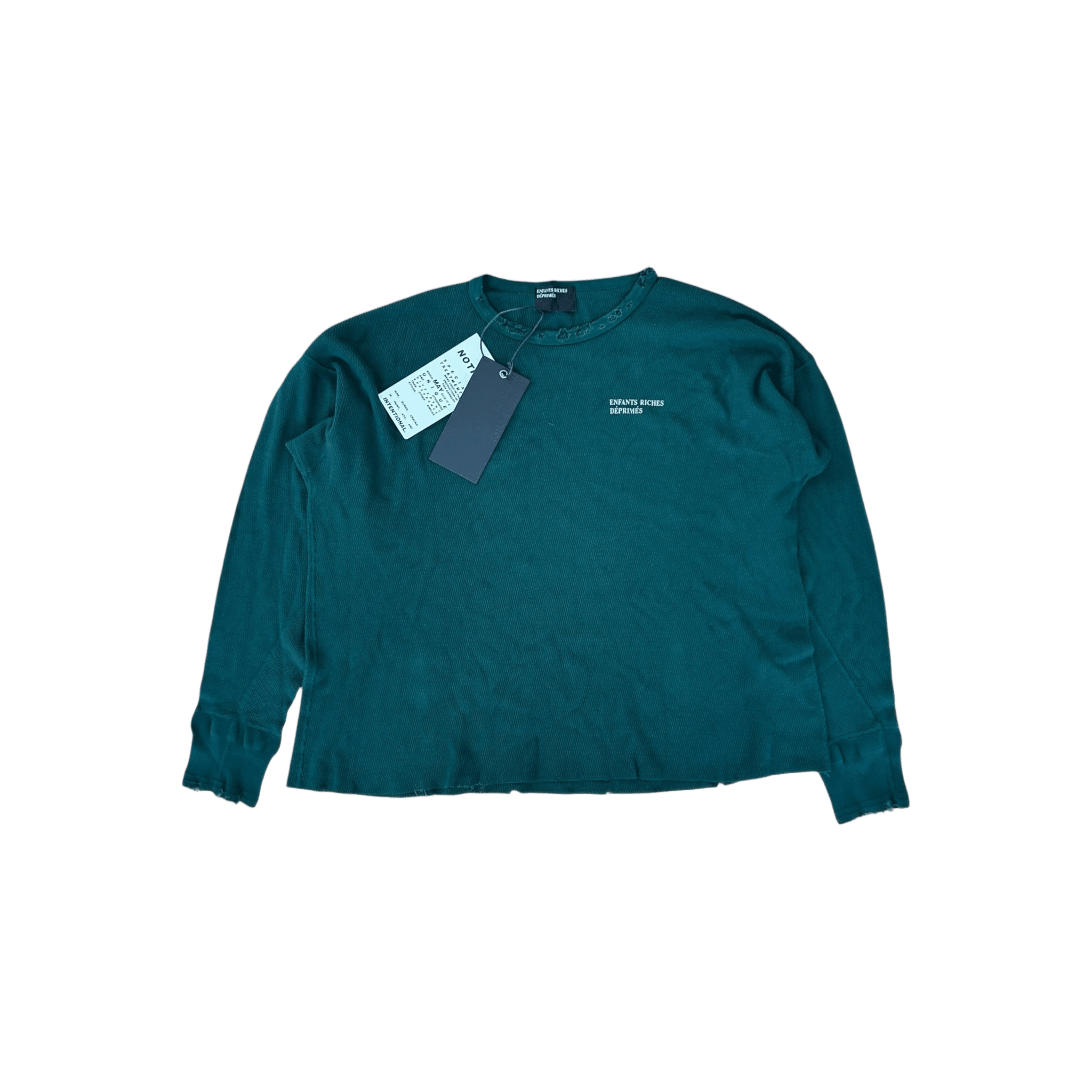 Enfants Riches Deprimes Green & White Classic Logo Thermal Longsleeve T-Shirt - Morely TrendsEnfants Riches Deprimes Type here:)